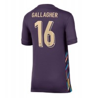 Camiseta Inglaterra Conor Gallagher #16 Segunda Equipación Replica Eurocopa 2024 para mujer mangas cortas